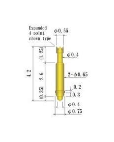 Precision Double Ended Spring Probe Pin, 0.70-0.99mm OD - Image 2