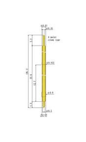 0.70-0.99mm Double Ended Spring Probe Pin - Image 2