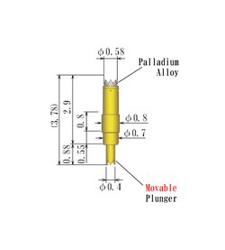 JCC 0.8mm OD Barrel Plunger Probe Pin - Image 2