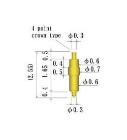 JCC 0.70-0.99mm Double Ended Spring Probe Pin - Image 2