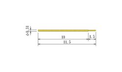 0.31mm Small Diameter Long Stroke Spring Probe Pin - Image 2