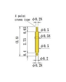 0.50-0.69mm Double Ended Spring Probe Pin - Image 2