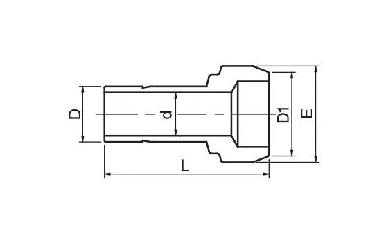 SRPC 1/2 inch to 1/4 inch Reducing Port Connector Fitting - Image 2