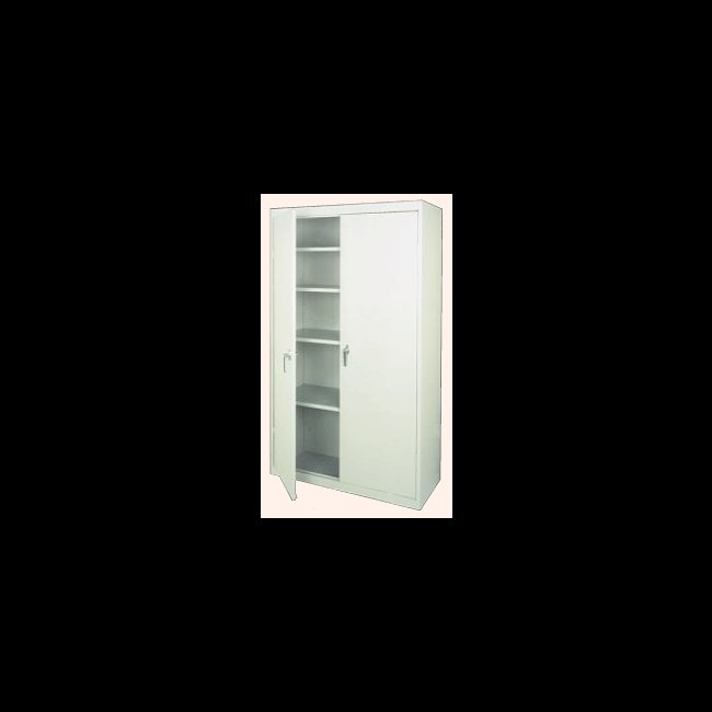 Heavy-Duty Fixed Shelf Storage Cabinet - Image 1