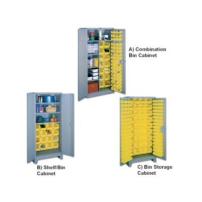 Heavy-Duty All-Welded Steel Shelf/Bin Cabinet - Image 1