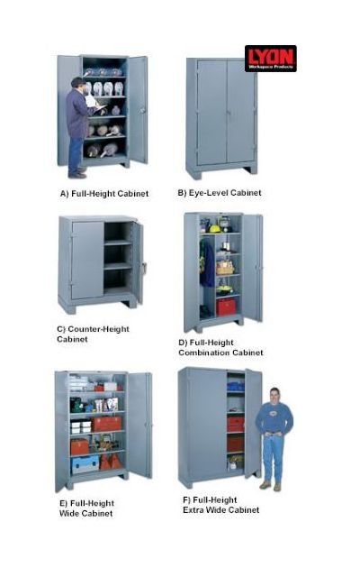 Heavy-Duty Steel Full-Height Storage Cabinet - Image 1