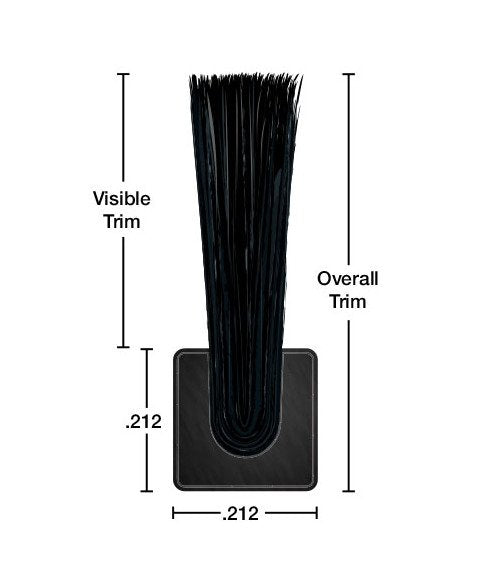 Tanis Fuze Flex Strip Brush - 0.125x0.127 in, 3 in Visible Trim, Black Nylon - Image 5
