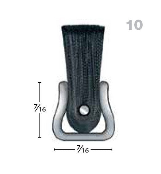 Tanis® Metal Back Strip Brush #10 - Nylon Fill/Galvanized, 2x72x0.014 in - Image 2