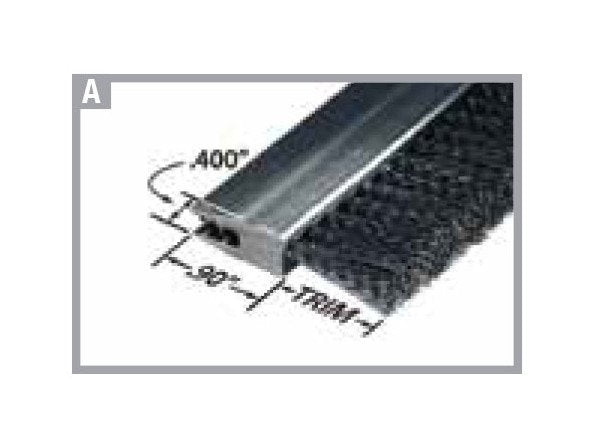 Tanis® 3-inch Trim Length Polyvinyl Chloride Strip Brush - Image 1