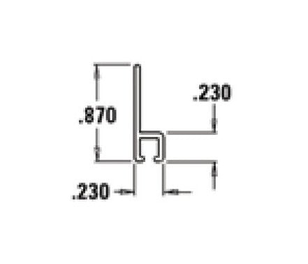 Tanis® Metal Back Strip Brush - Nylon Fill, 3x72in, #2-1/2 Backing - Image 5