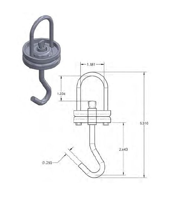Heavy-Duty Swivel Hooks - Image 1
