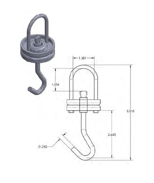 Heavy-Duty Swivel Hooks - Image 1
