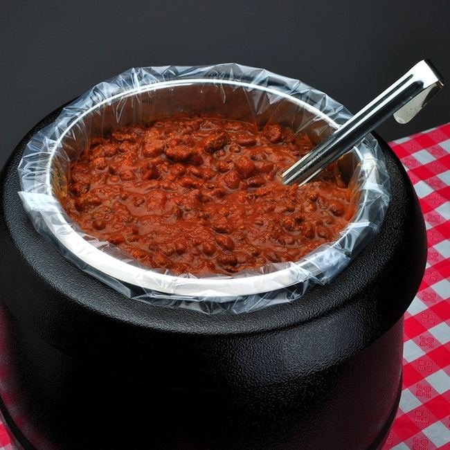 Durable 1.0 Mil Pan Liners - Pack of 100 - 23 x 11 Inch - Image 1