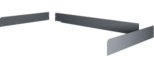 Tennsco 60" Workbench Side and Back Rail Kit - Image 1