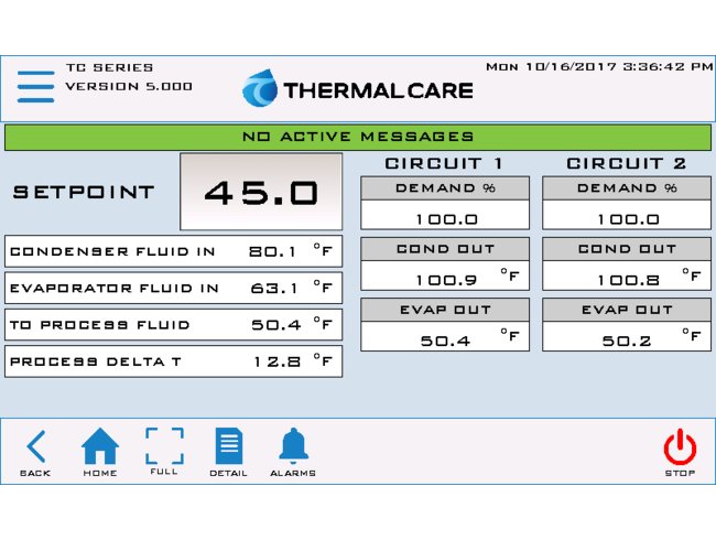 Accuchiller TC Series 40 to 240 Ton (t) Cooling Capacity and 164 Inch (in) Length Water Cooled Condenser Dual Circuit Chiller - Image 4
