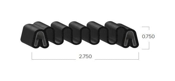 Uni-Grip 2.750 in x 0.750 in Accordion Seal - Image 2