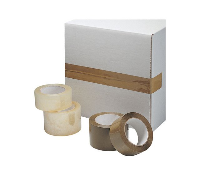 Clear Acrylic Carton Sealing Tape, 3-inch Width, 2.6 Mil Thickness - Image 1