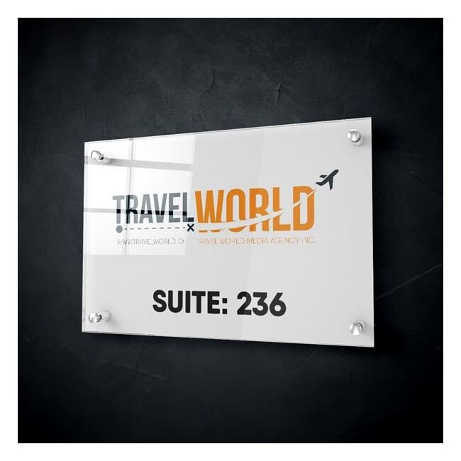 Commercial-Grade Clear Acrylic Wall Signs - Image 1
