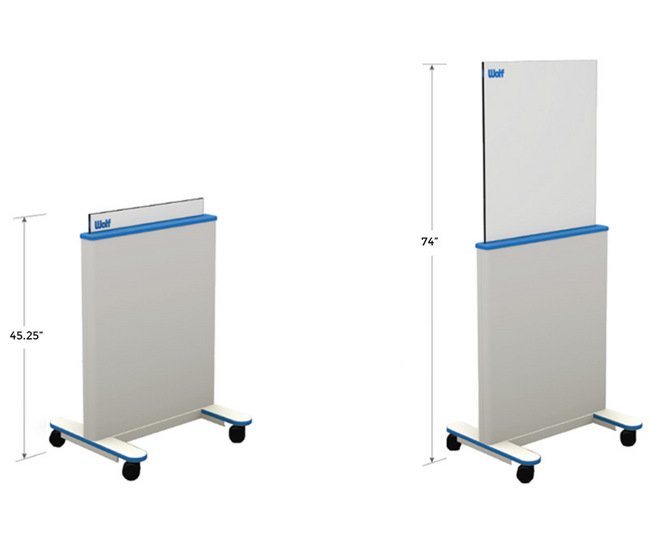 Clear-Lead Adjustable Height Mobile Barrier - Image 1