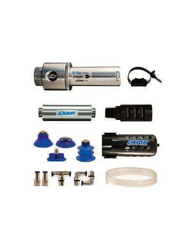 Adjustable E-Vac Vacuum Generator Kit with Muffler - 26.4 SCFM - Image 1