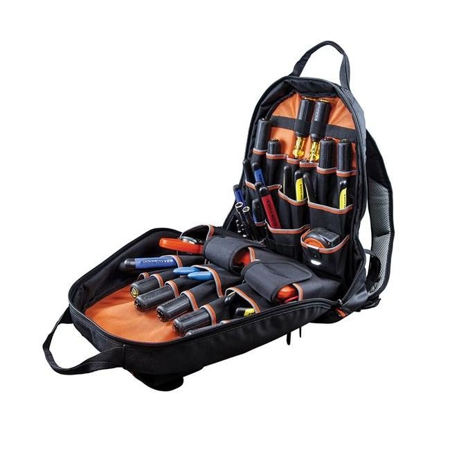 Klein Tradesman Pro Tool Gear Backpack, 7-3/8 in. x 17-1/2 in., 35 Pockets - Image 2