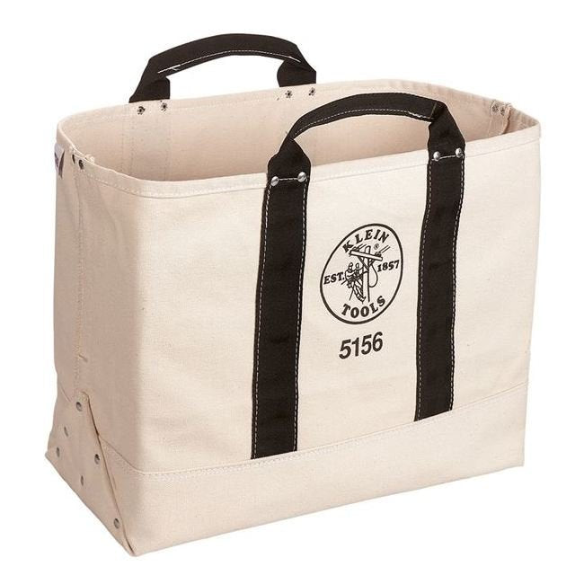 Klein® 15x19 Canvas Tool Bag, Heavy Duty Reinforced Handles - Image 1
