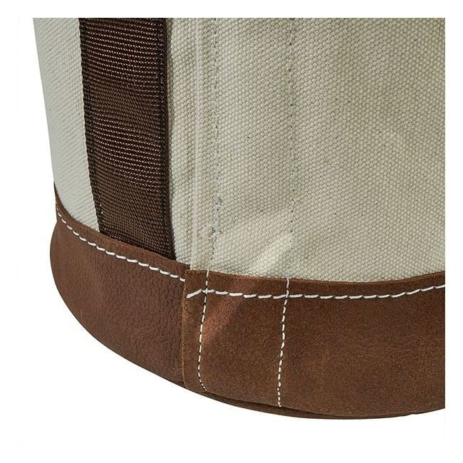 Klein® 17" Leather Bottom Bucket for Linemen - No. 4 Canvas - Image 3