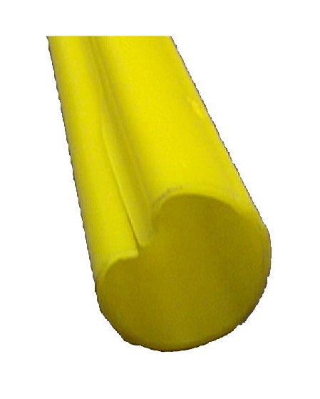 8ft Polyethylene Full Round Guy Guard - Gray - Helical Pigtail Wrap - Image 1