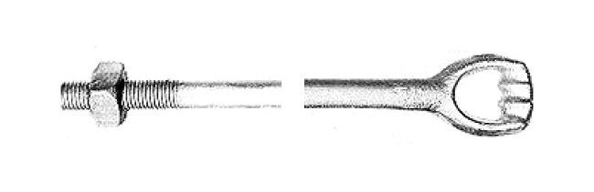 Triple Strand Hot Dip Galvanized Anchor Rod 1-1/4", 10ft - Image 1