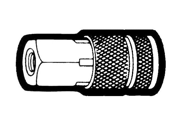 Steel Coupler Body 1/4" Female Pipe Thread Size - Tru-Flate Interchangeable - Image 1