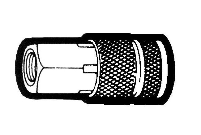 3/8" Female Pipe Thread Steel Coupler Interchangeable with Tru-Flate Quick Disconnects - Image 1