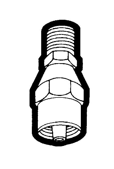 Reusable Air Line Hose Coupling - 1/4" Hose to Male Pipe Straight End - Image 1