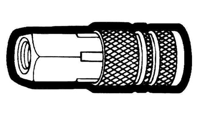 Steel Coupler Body 3/8" Female Pipe Thread Size - Image 1