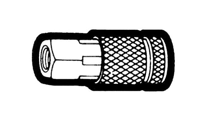 Steel Coupler Body 1/4" Female Pipe Thread - Interchangeable with Tru-Flate Quick Disconnects - Image 1