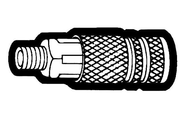 1/4" Steel Coupler Body for Hansen, Foster, ARO, Hi-Lo & Milton Quick Disconnects - Image 1