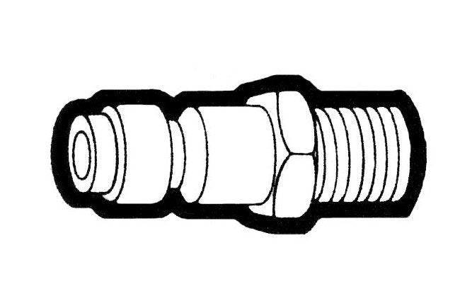 3/8" Female Steel Coupler Pin for Air Line Systems - Image 1