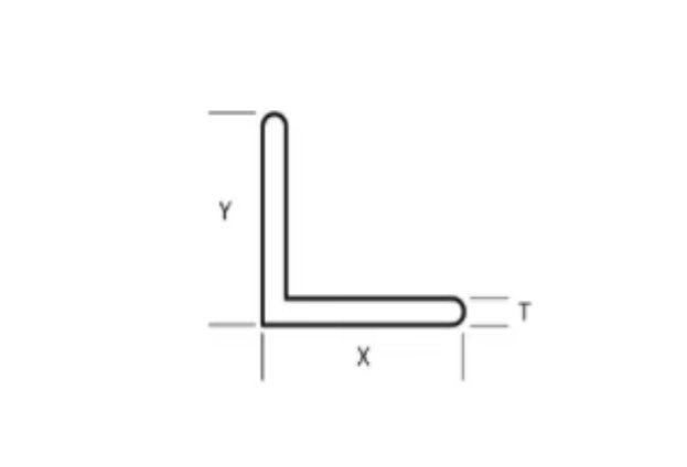 3 Inch (in) Dimension X and 0.188 Inch (in) Dimension T Aluminum Angle with Round Corner - Image 2