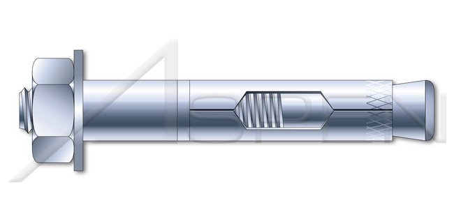 Steel Zinc Plated Hex Nut Sleeve Anchor - Image 1