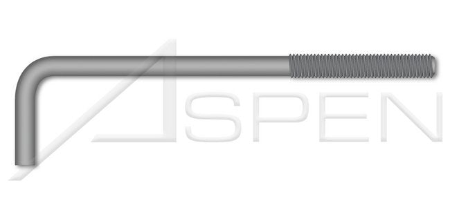 Plain Steel L-Hook Bent Anchor Foundation Bolt - Image 1
