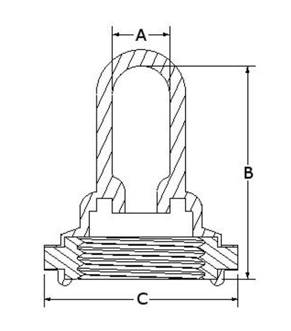 APM Hexseal® N1030 Standard Threaded Full Toggle Boot with Secondary Inner Seal - Image 2