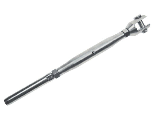Stainless Steel T316 Machined Fork & Swage Stud Turnbuckle - Image 1