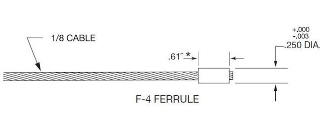 Stainless Steel Type 316 Ferrule for 1/8-Inch Wire Ropes - Image 2
