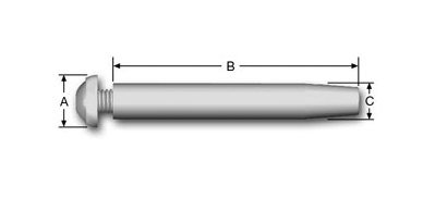 Electroline Architectural Swageless Turnbuckle Stud Assembly-2 - Image 1