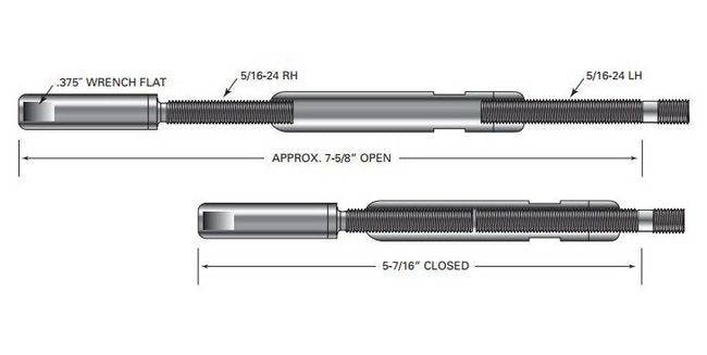 Push-Lock™ Turnbuckle with Hanger Bolt - Image 3