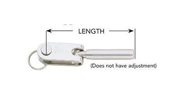 Toggle Jaw End Fitting for Cable Railings - Hand Crimp with 7/32" Fitting - Image 2