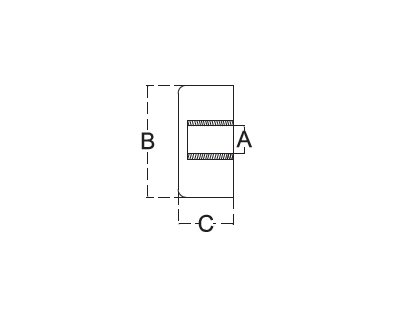 Stainless Steel T316 End Cap with Extended Threaded Tab - Image 2