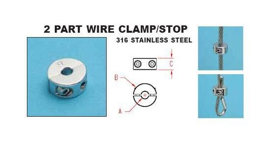 Stainless Steel Wire Clamp/Stop Kit - Image 4
