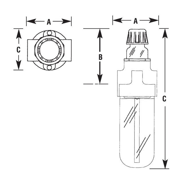 Arrow Pneumatics 1/8 in Pipe Size Lubricator - Image 2