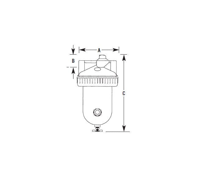Arrow Pneumatics F7 Two-in-One Coalescing Air Filter - 200 scfm High Flow Rate - Image 2