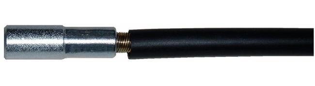Flex Core Remote Control Cable with Vinyl Tubing and Custom End Fitting - Image 1